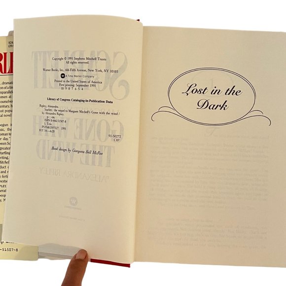 Vintage 1991 "Scarlett" Gone with the Wind- Hardcover- not used - Picture 7 of 14